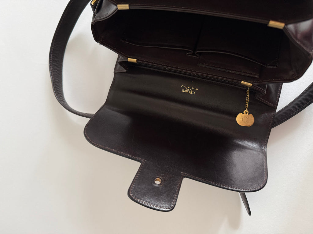 Céline brown shoulder bag