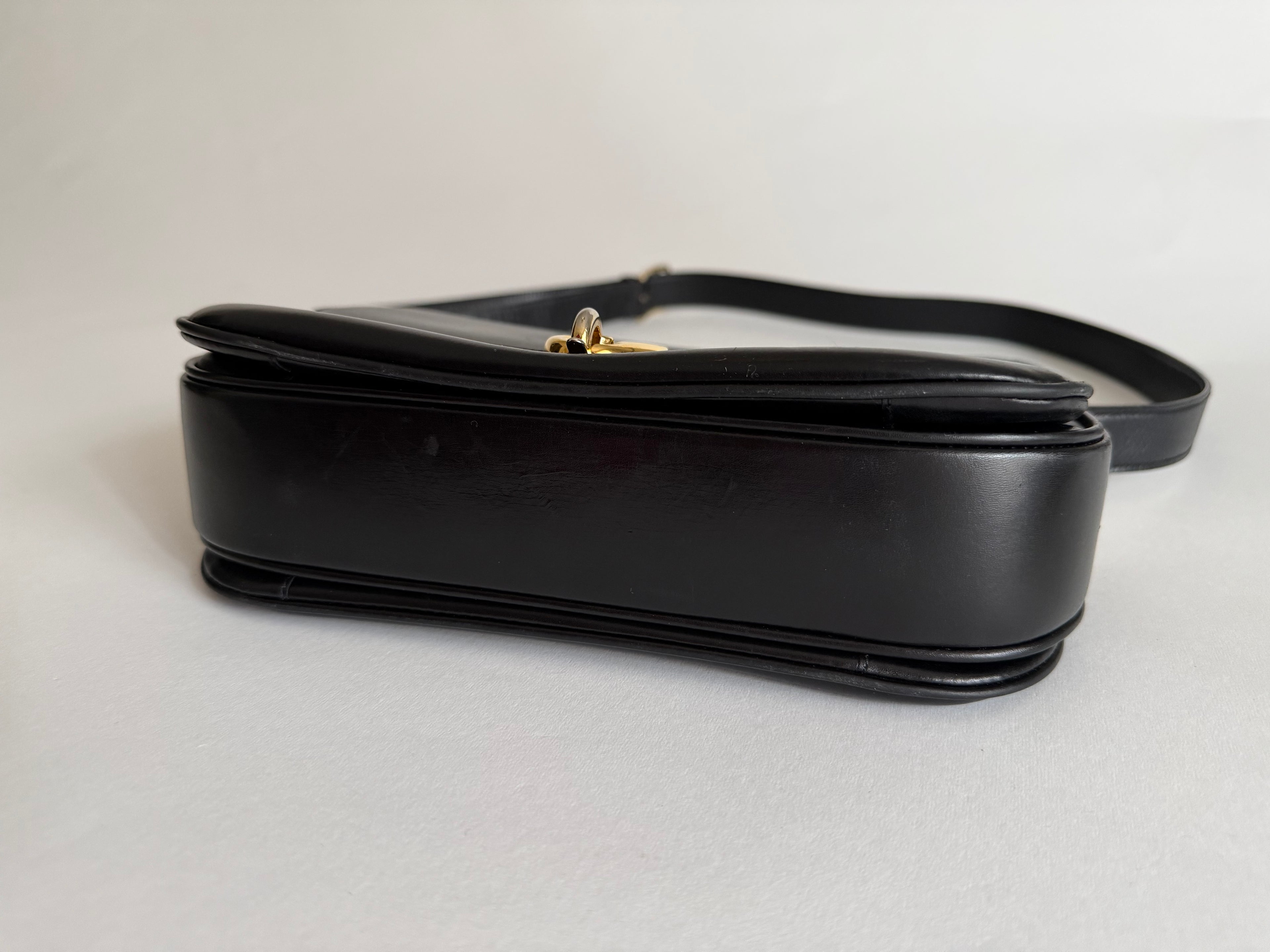 Celine black 90s shoulder bag