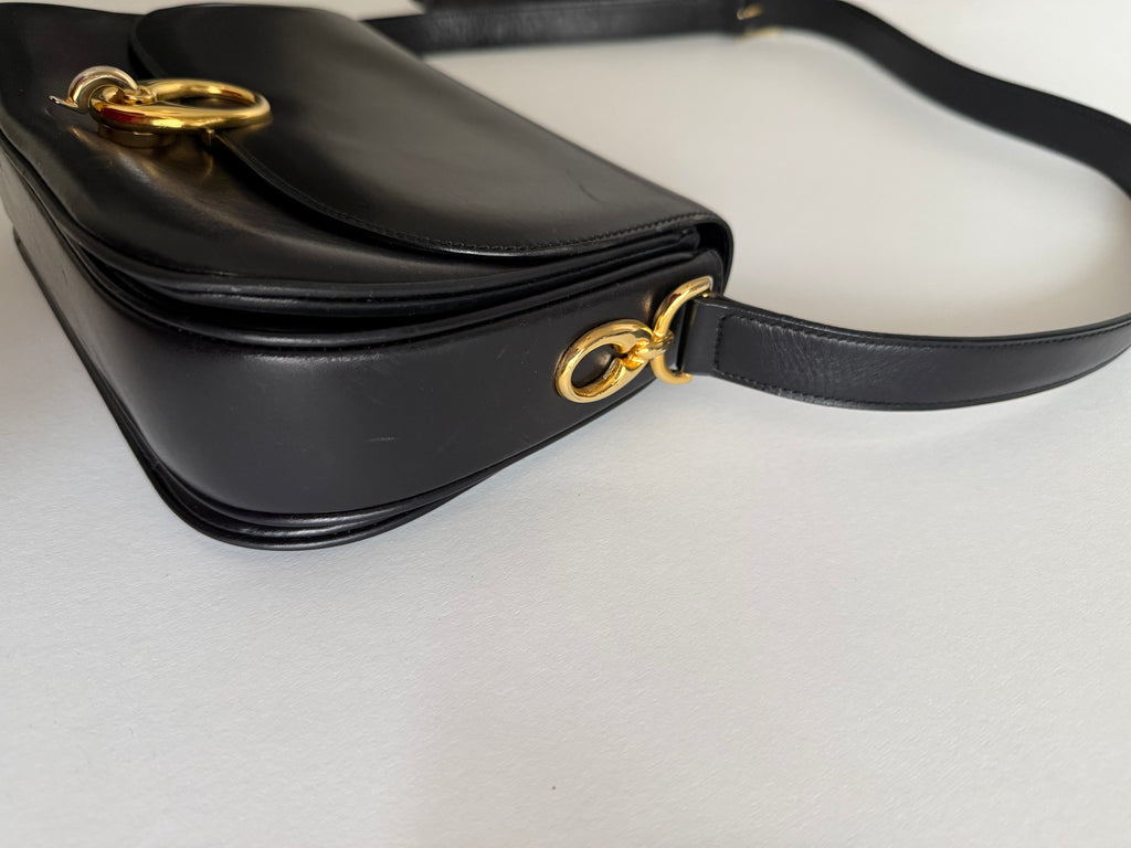 Celine black 90s shoulder bag