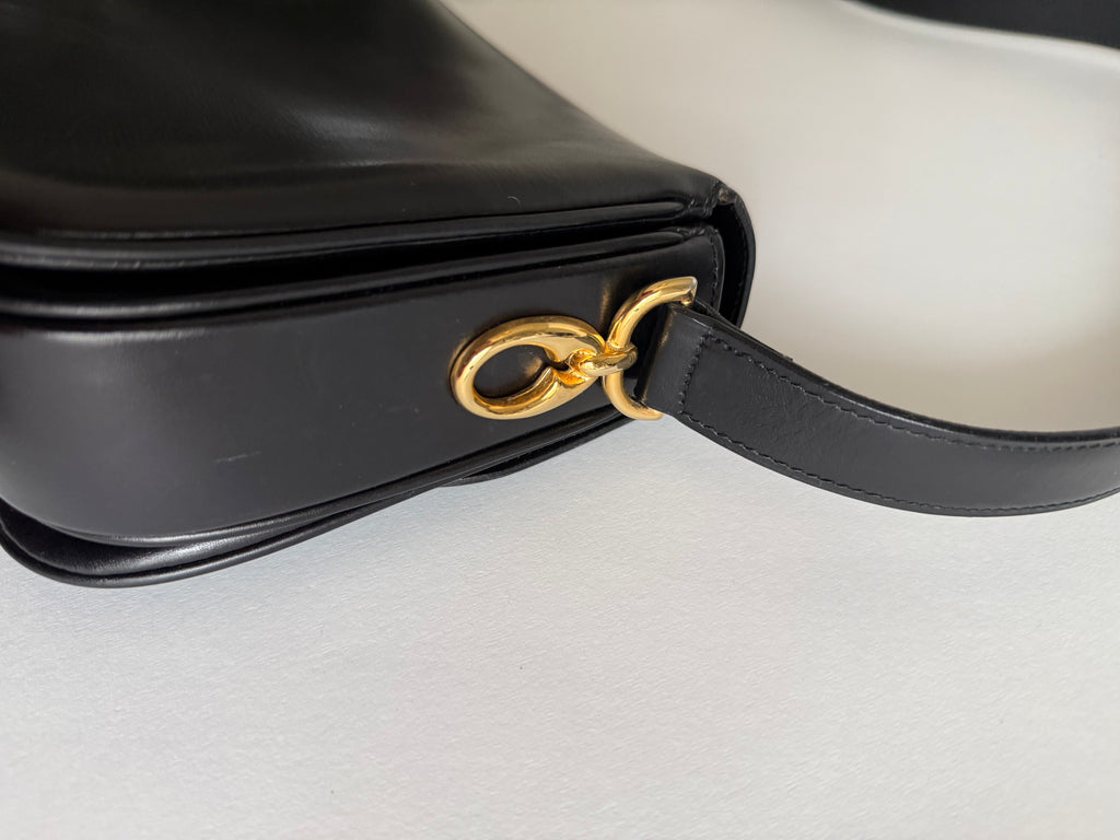 Celine black 90s shoulder bag