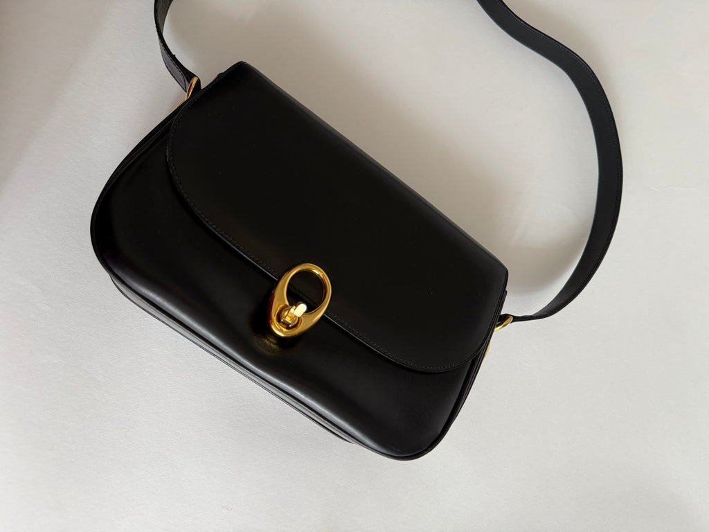 Celine black 90s shoulder bag