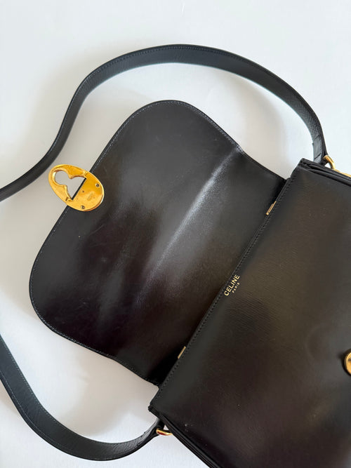 Celine black 90s shoulder bag