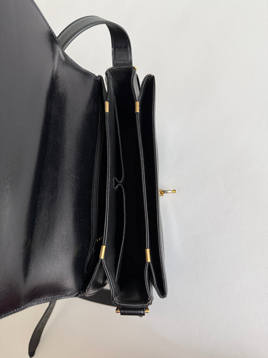 Celine black 90s shoulder bag