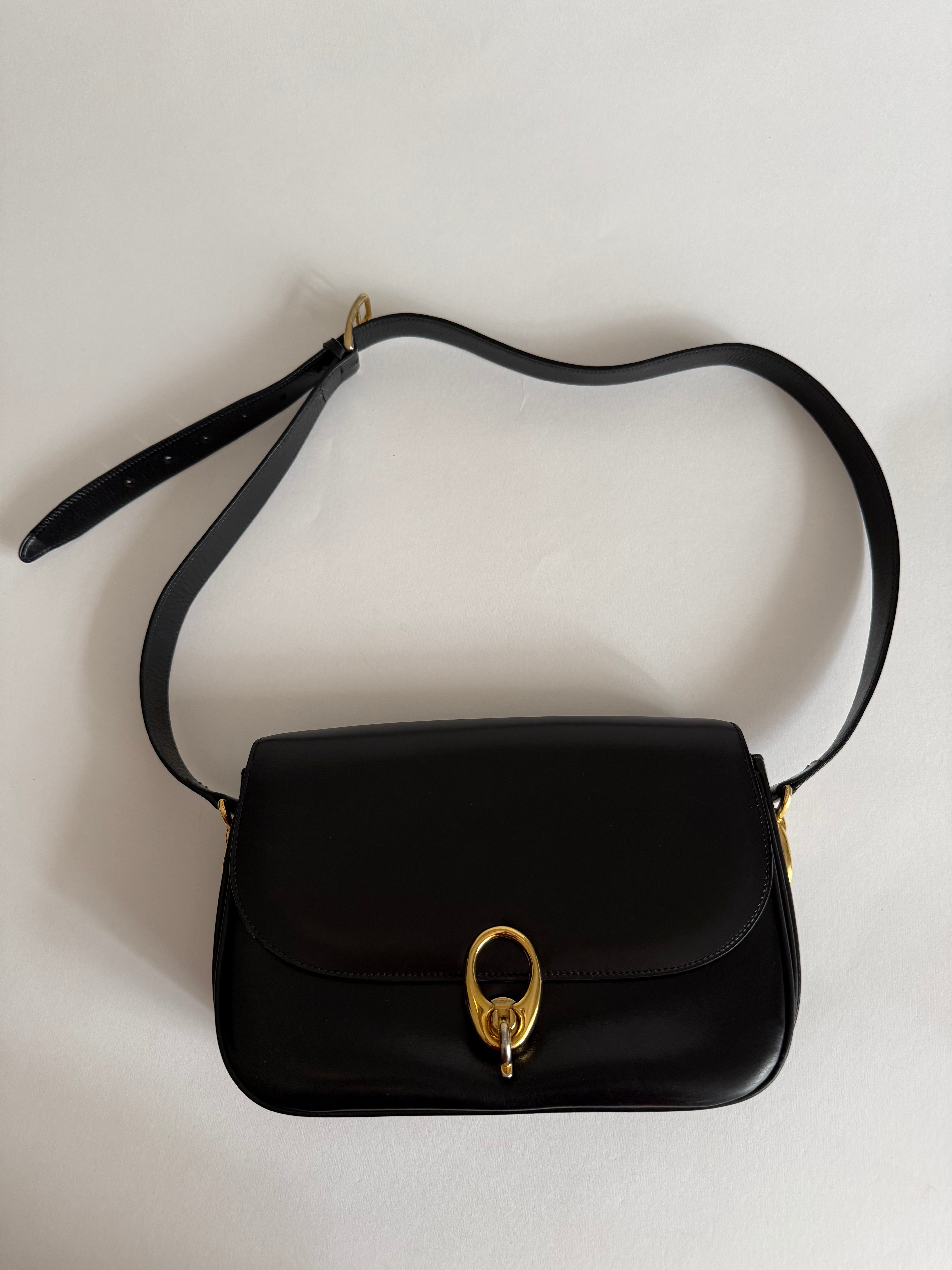 Celine black 90s shoulder bag