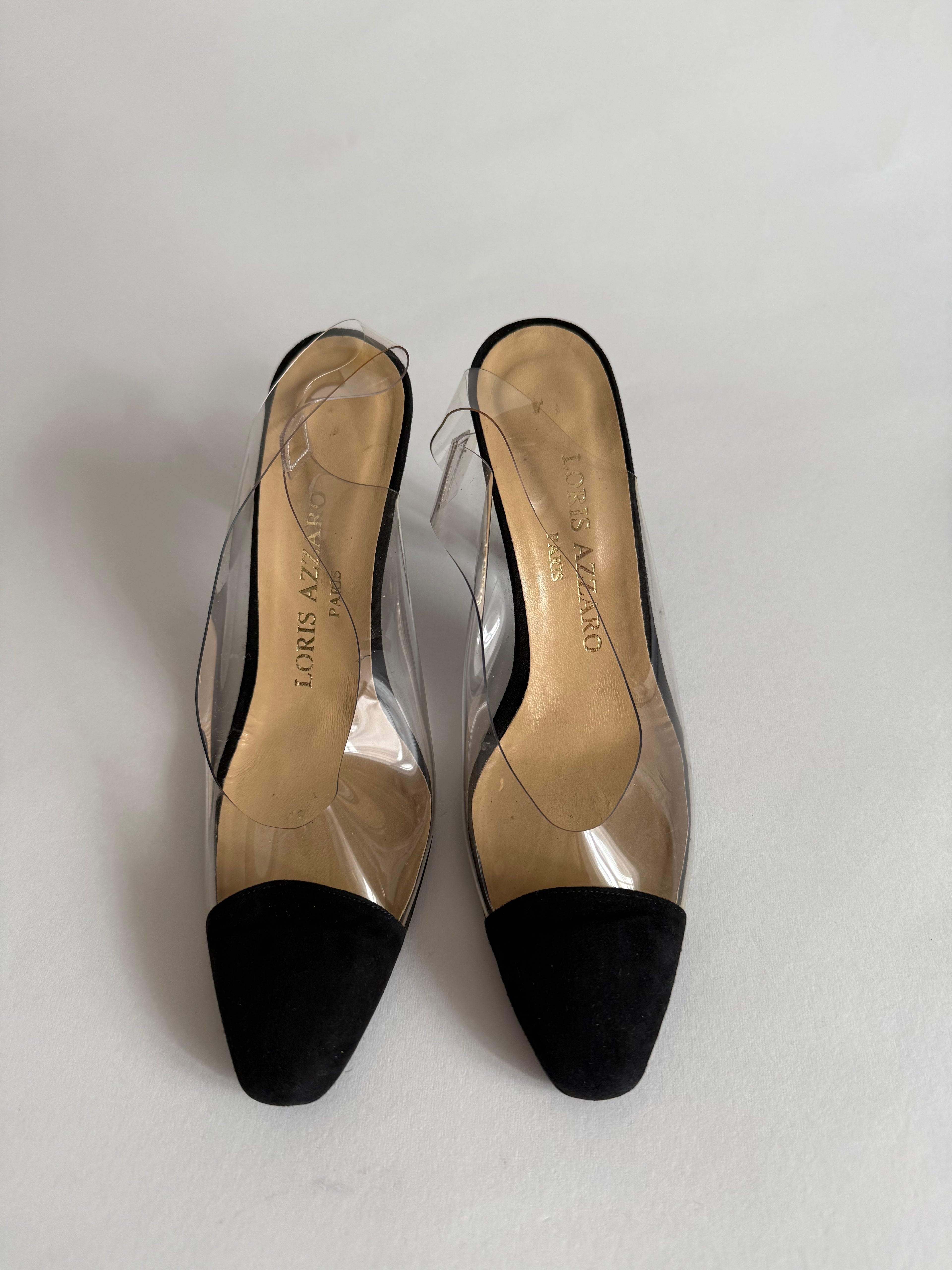Loris Azzaro 90s slingback pvc