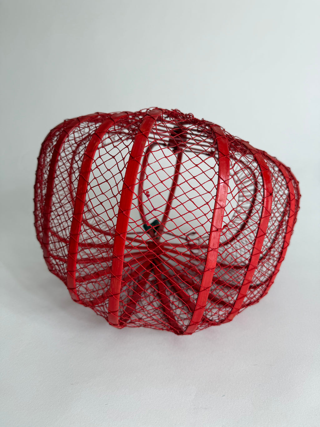 Fishing net bamboo bag 1960s