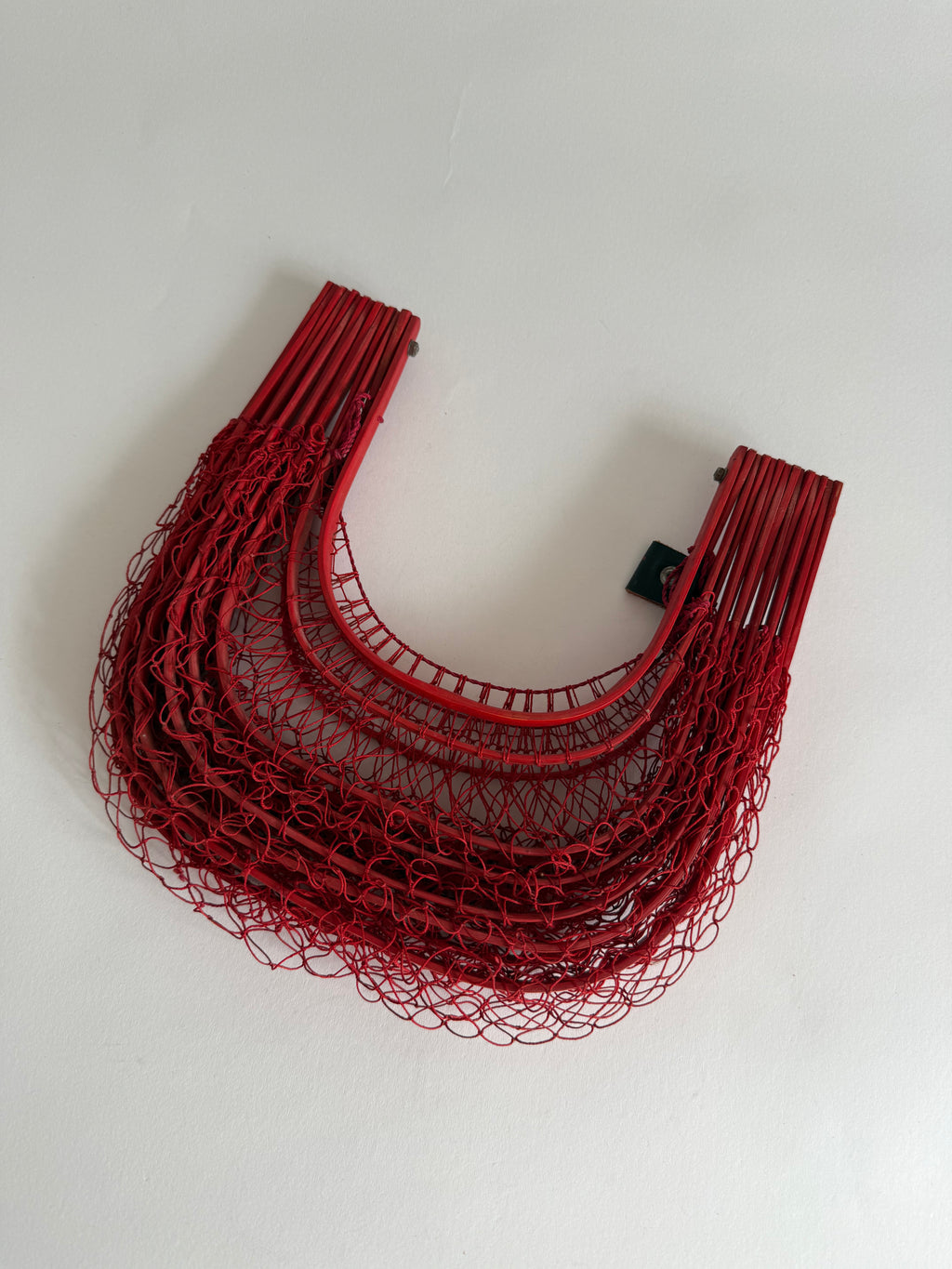 Fishing net bamboo bag 1960s