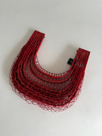 Fishing net bamboo bag 1960s