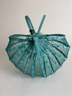 Fishing net bamboo bag 1960s