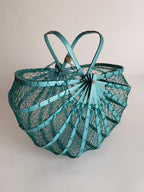 Fishing net bamboo bag 1960s