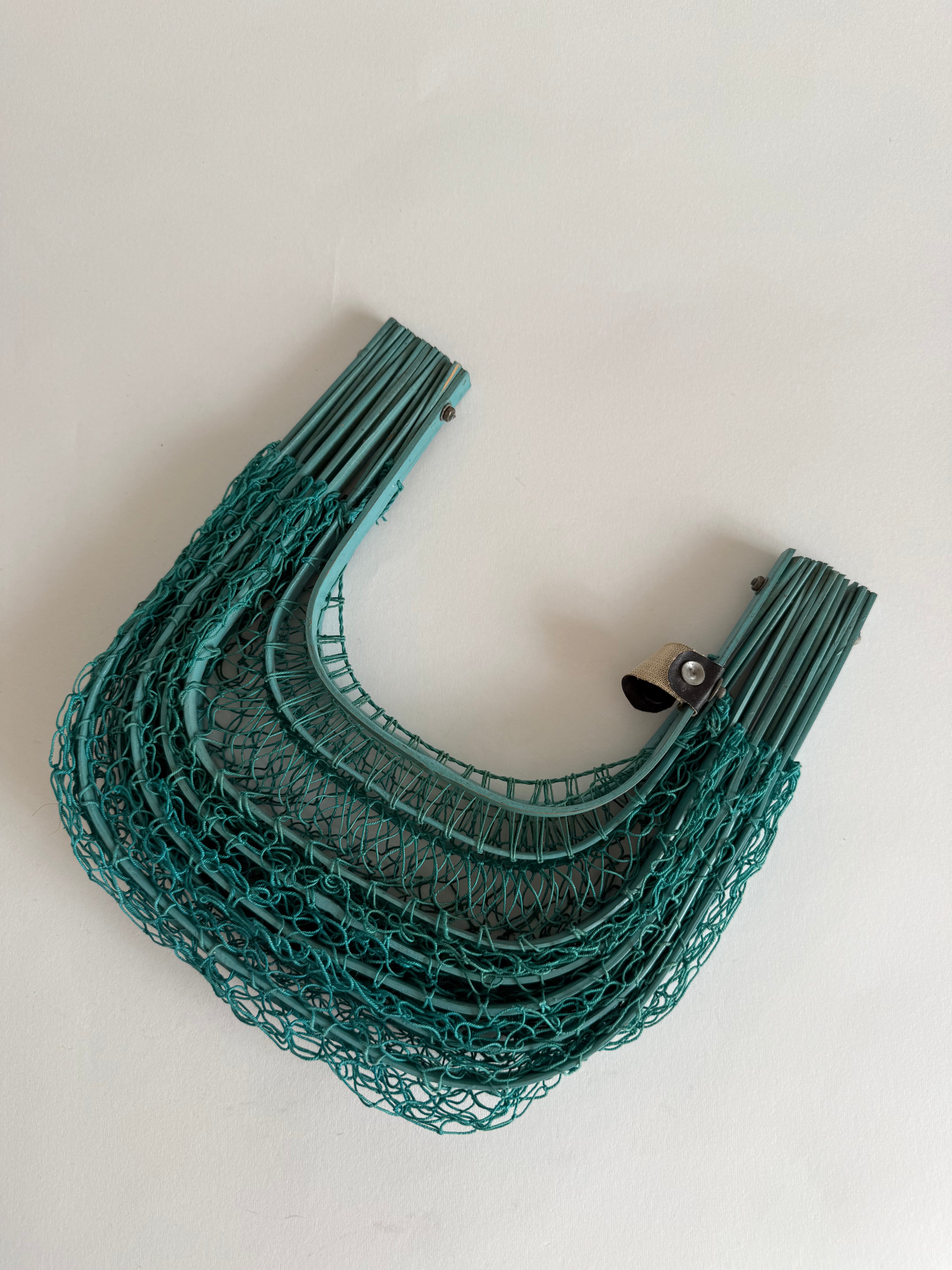 Fishing net bamboo bag 1960s