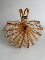 Fishing net bamboo bag 1960s