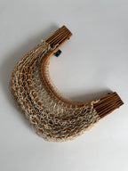 Fishing net bamboo bag 1960s