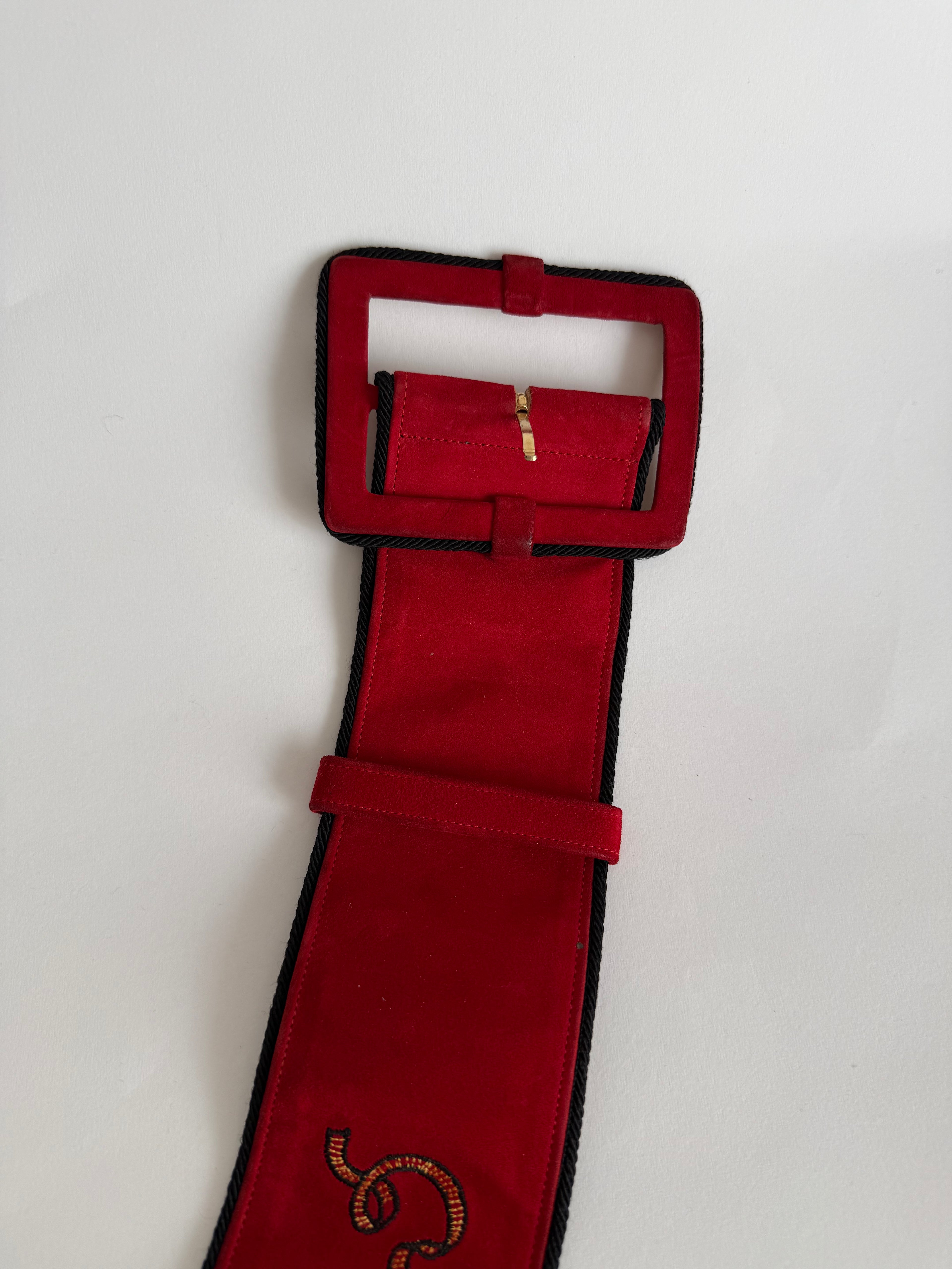 Moschino F/W 1990-1991 mask belt