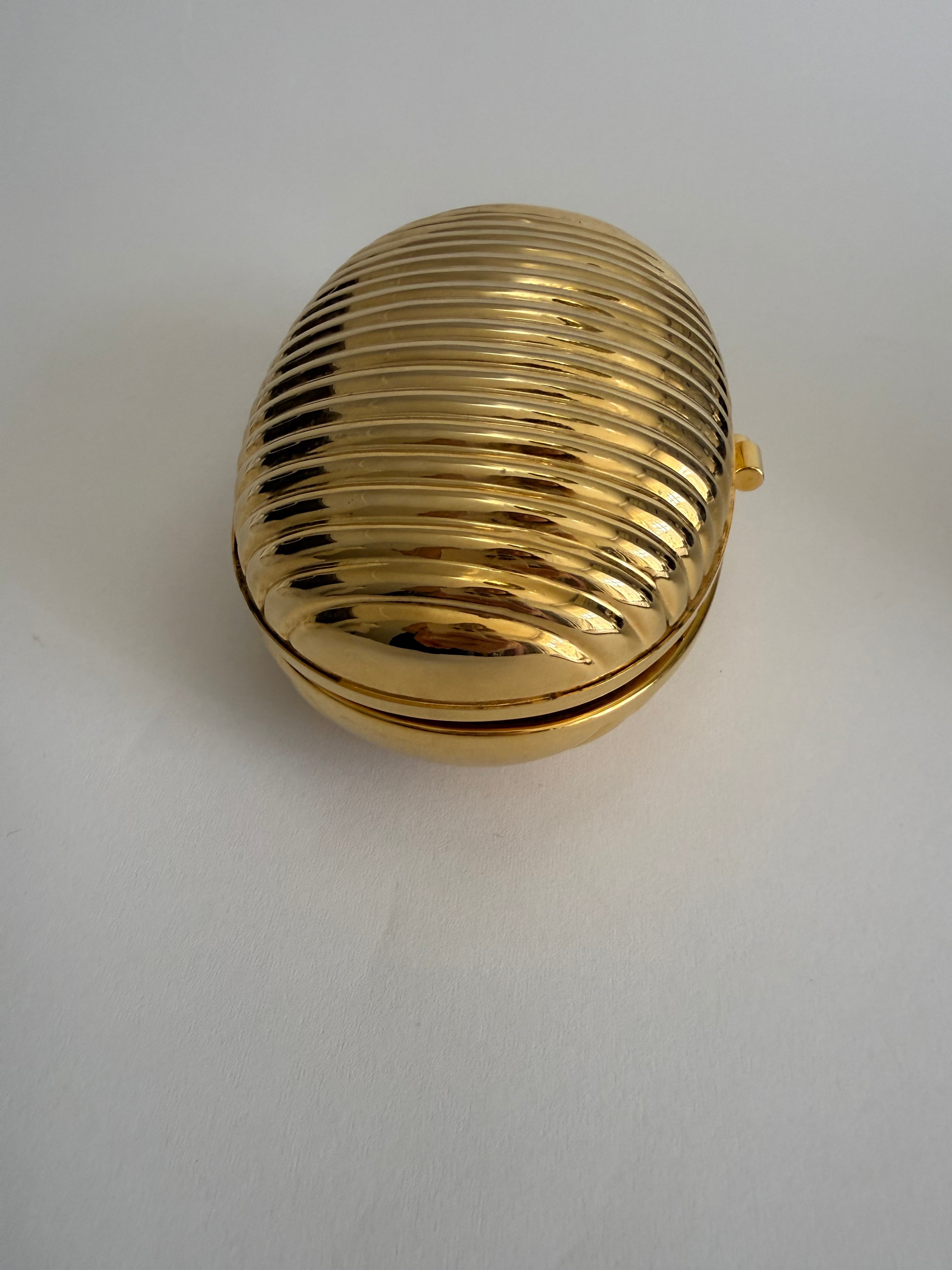 Gold egg clutch vintage