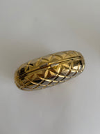Vintage gold clutch egg strass 80s