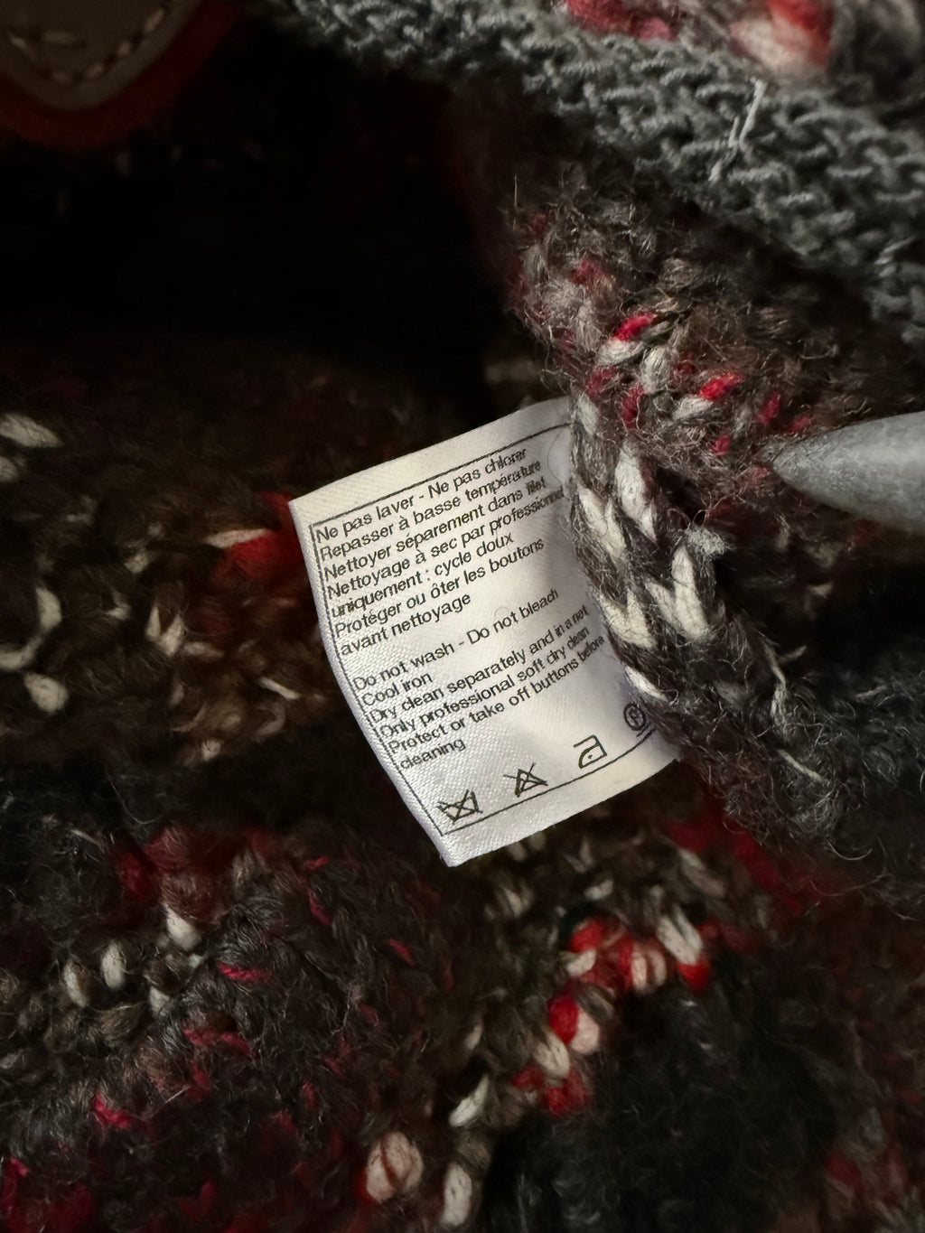 Chanel early 2000s crochet knitted wool jacket cardigan