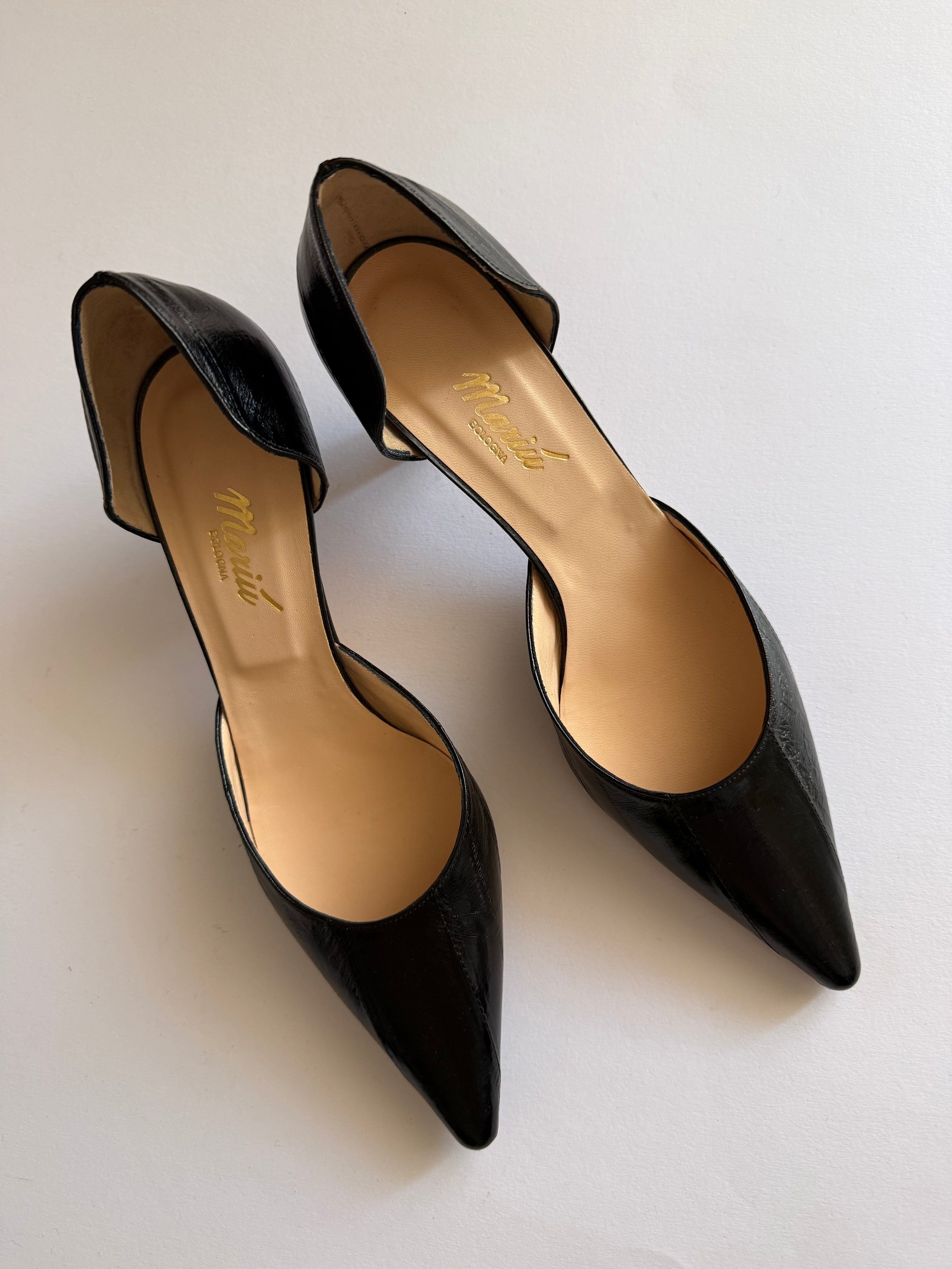 Heels and eel toe shoes