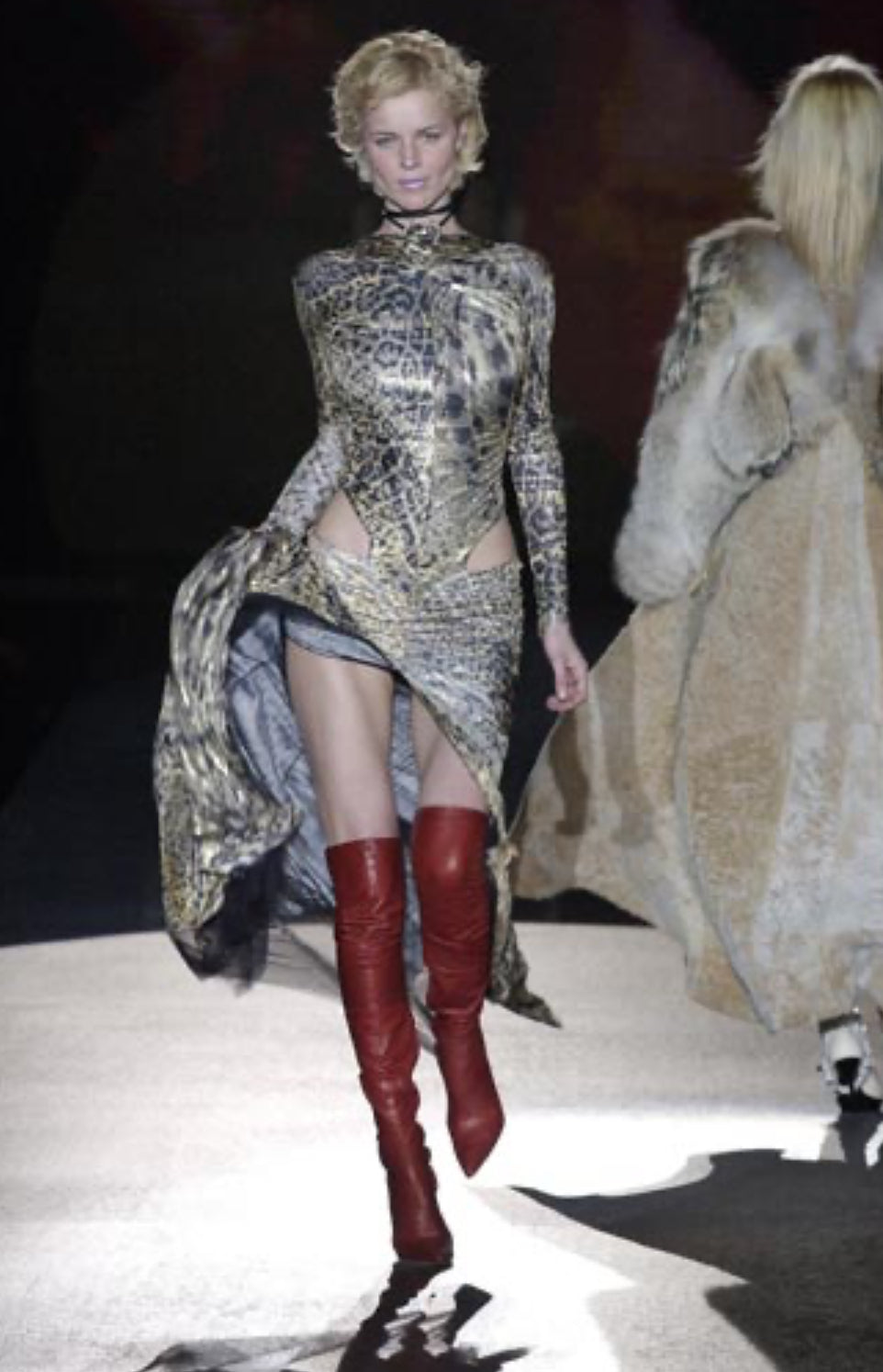 Roberto Cavalli F/W 2003 silk set