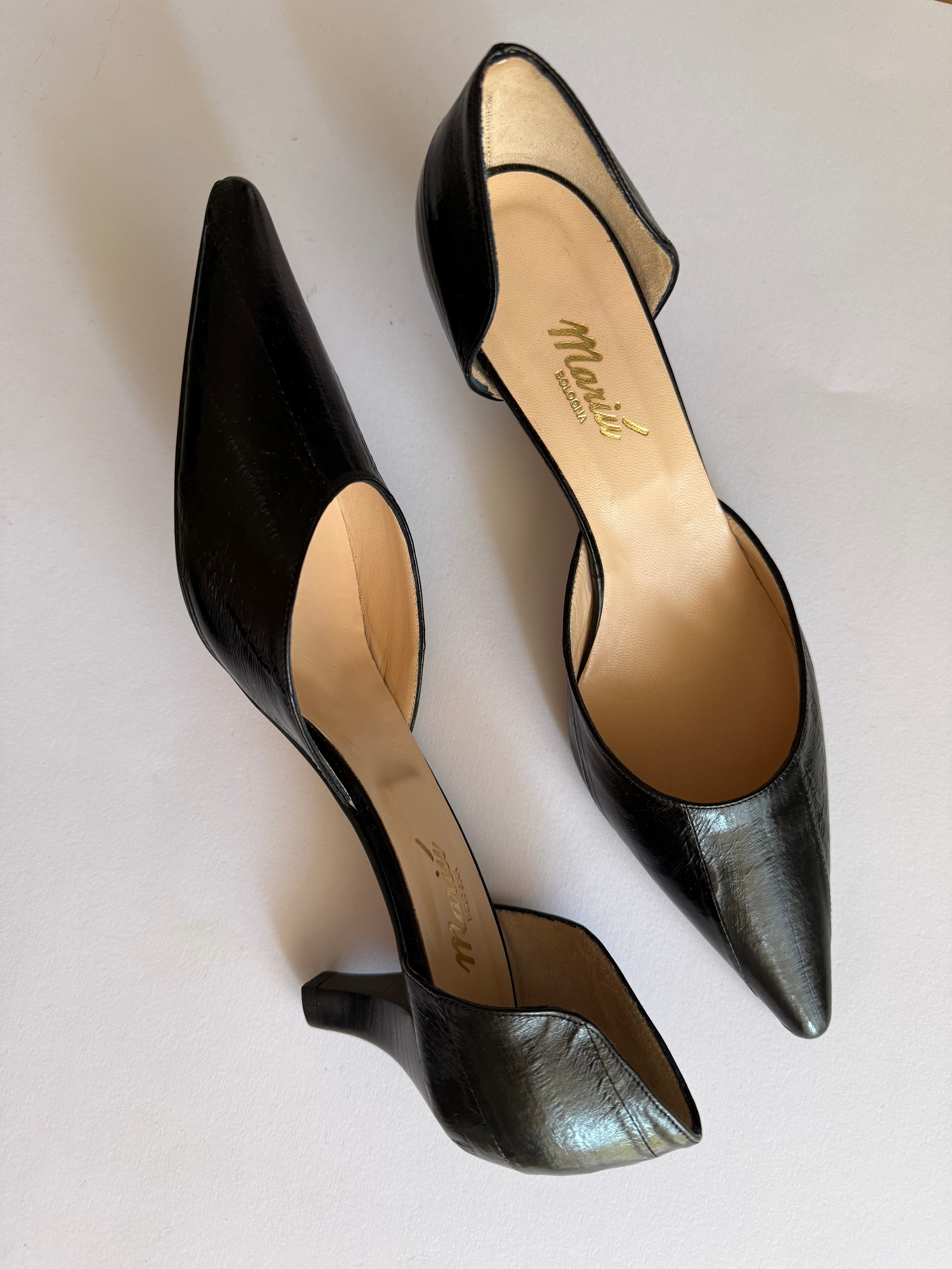 Heels and eel toe shoes