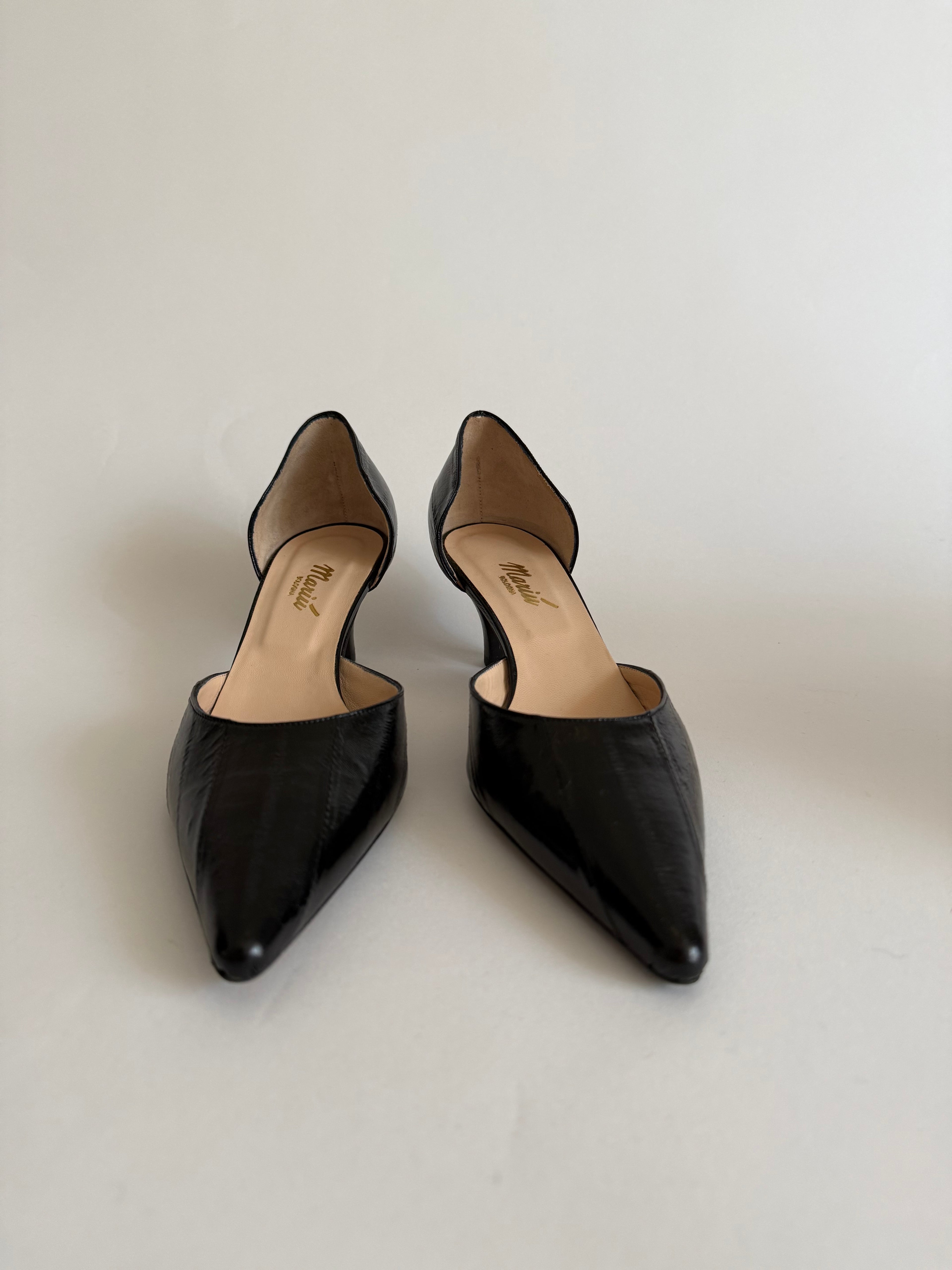 Heels and eel toe shoes
