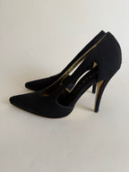 Heels satin black