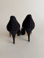 Heels satin black