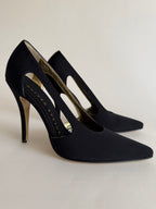 Heels satin black