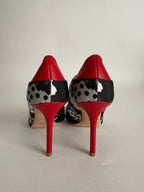 Malone Souliers dots tela heels