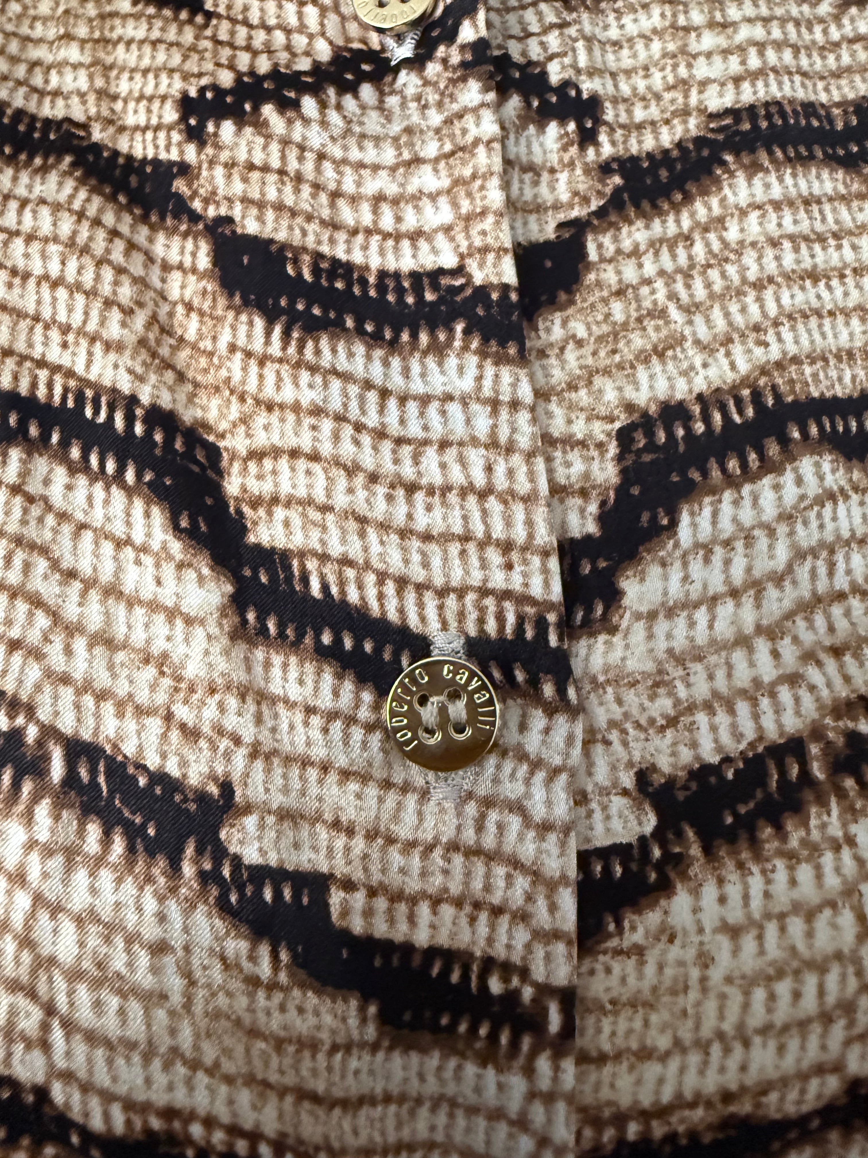 Roberto Cavalli SS 2005 silk shirt