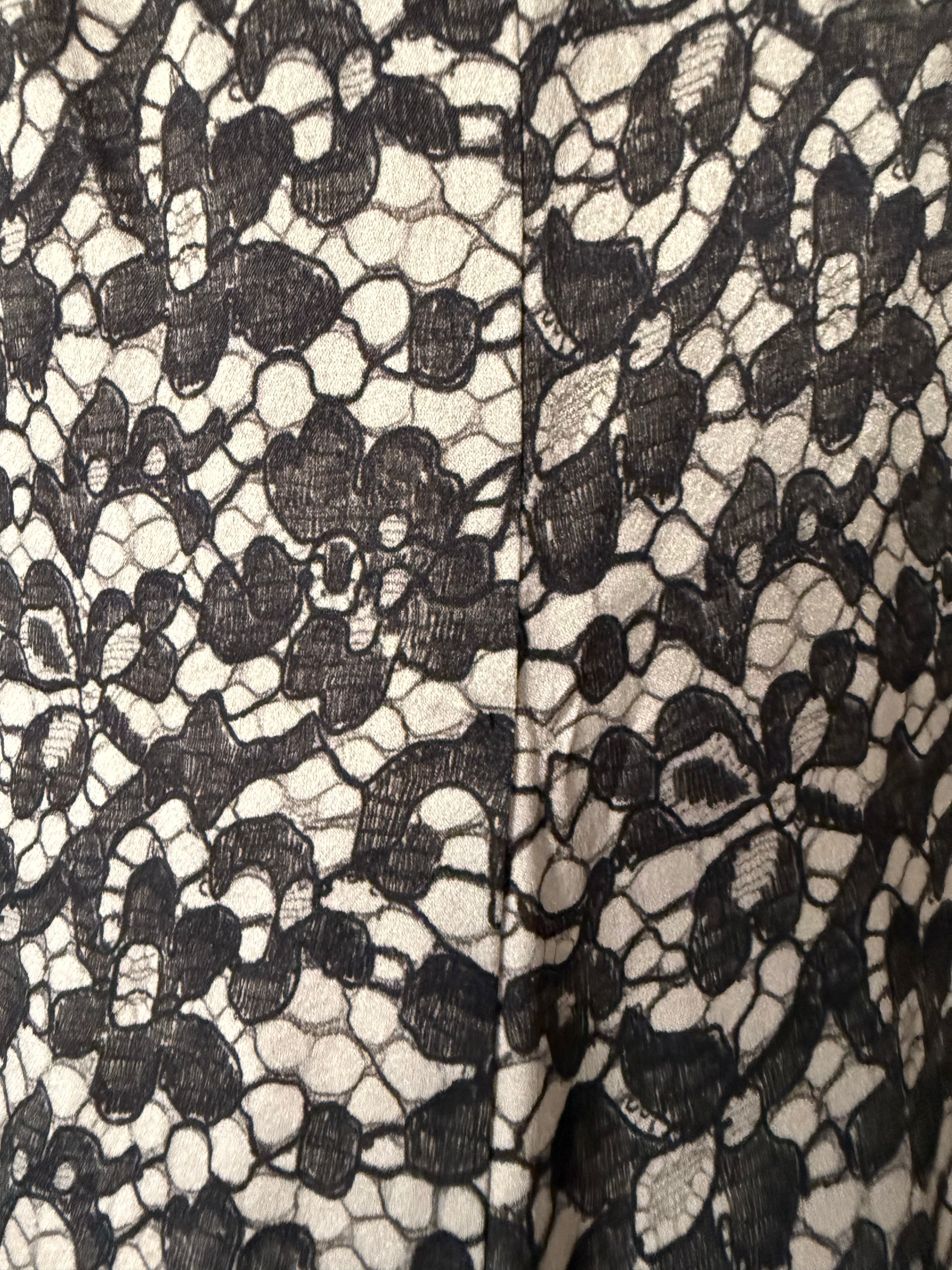 Dolce & Gabbana 2000s mini dress silk lace print