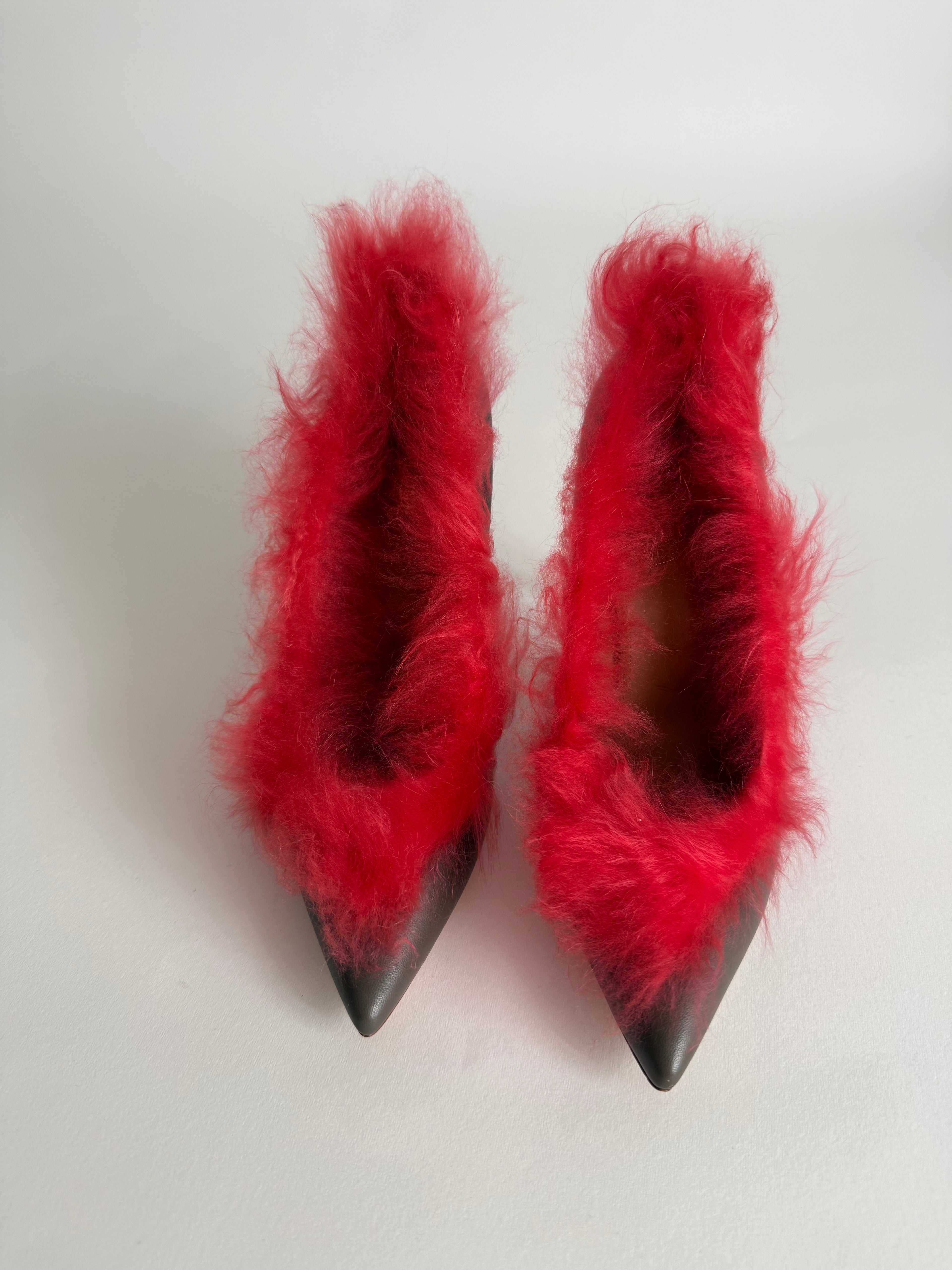 Malone Souliers pumps  mongolian fur