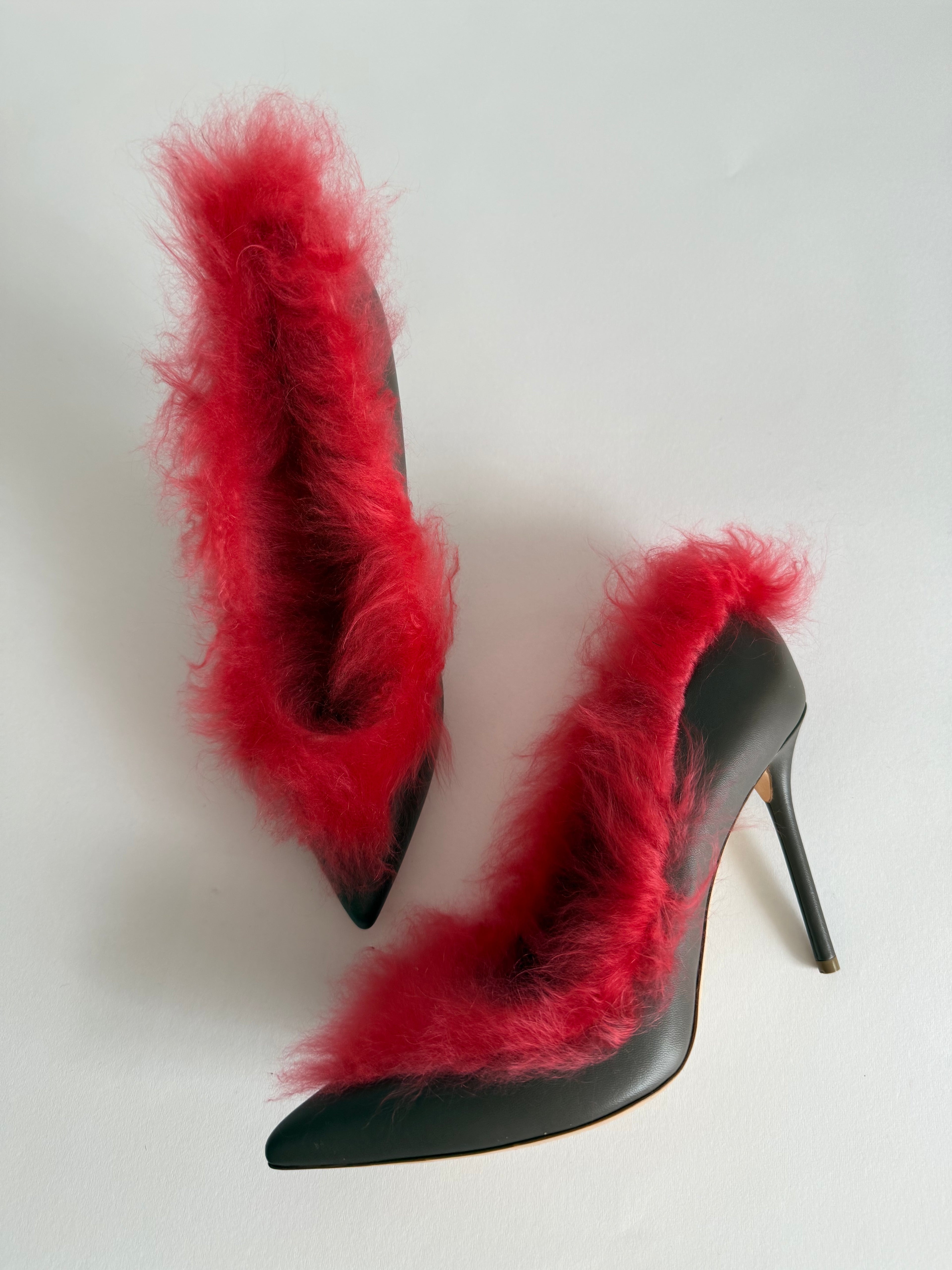 Malone Souliers pumps  mongolian fur