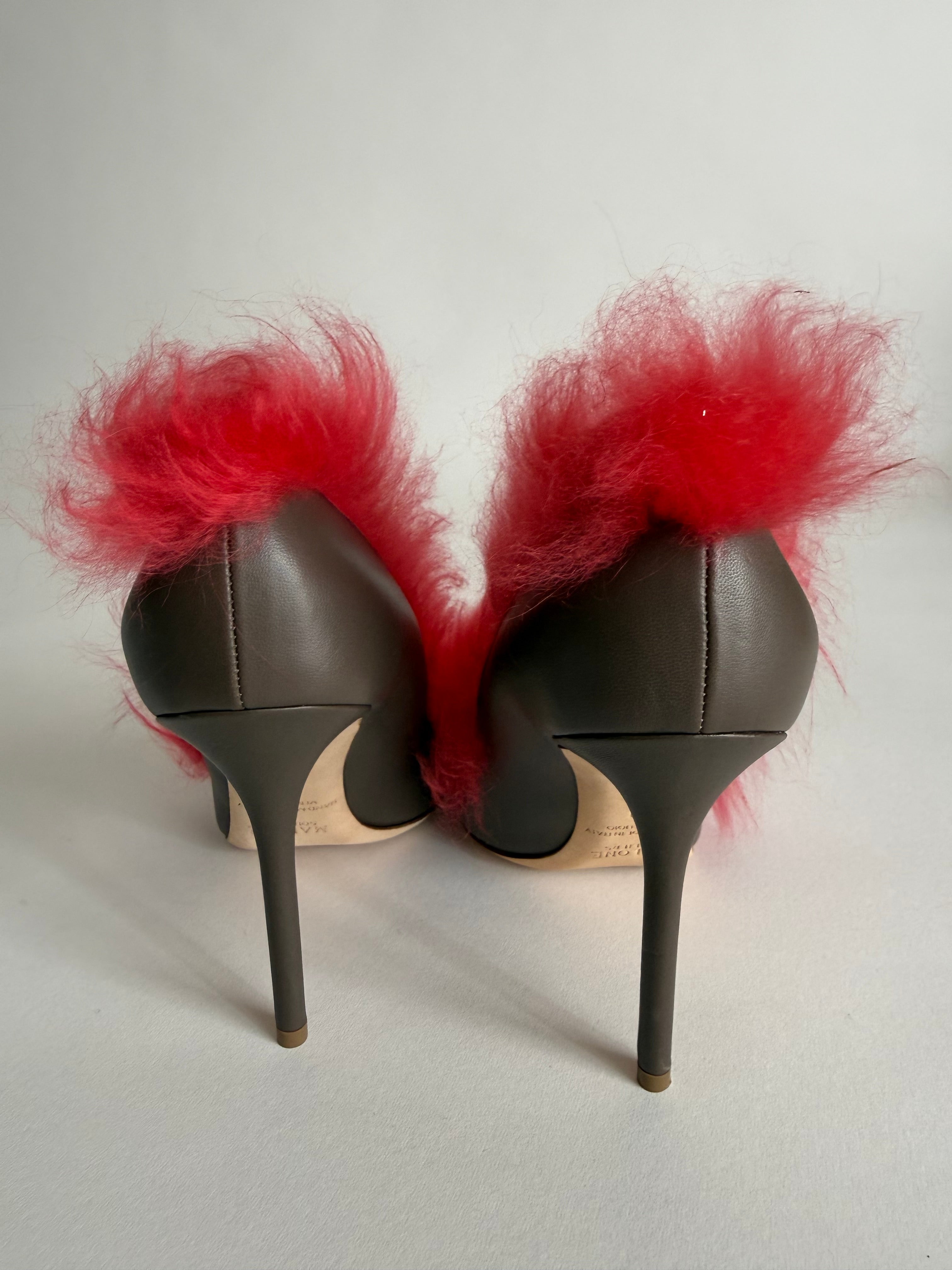 Malone Souliers pumps  mongolian fur