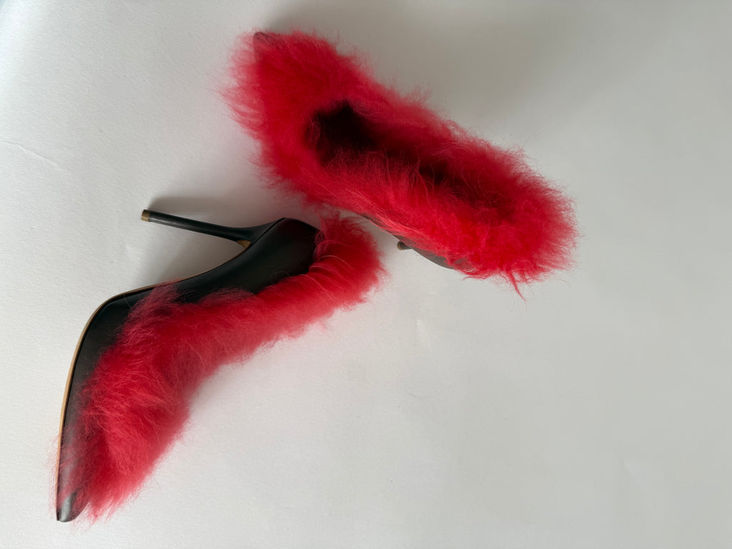 Malone Souliers pumps  mongolian fur