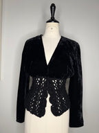 Valentino 90s velvet wool blazer
