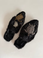 Sanayi 313 mules turtles faux fur
