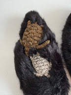 Sanayi 313 mules turtles faux fur
