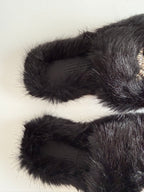 Sanayi 313 mules turtles faux fur