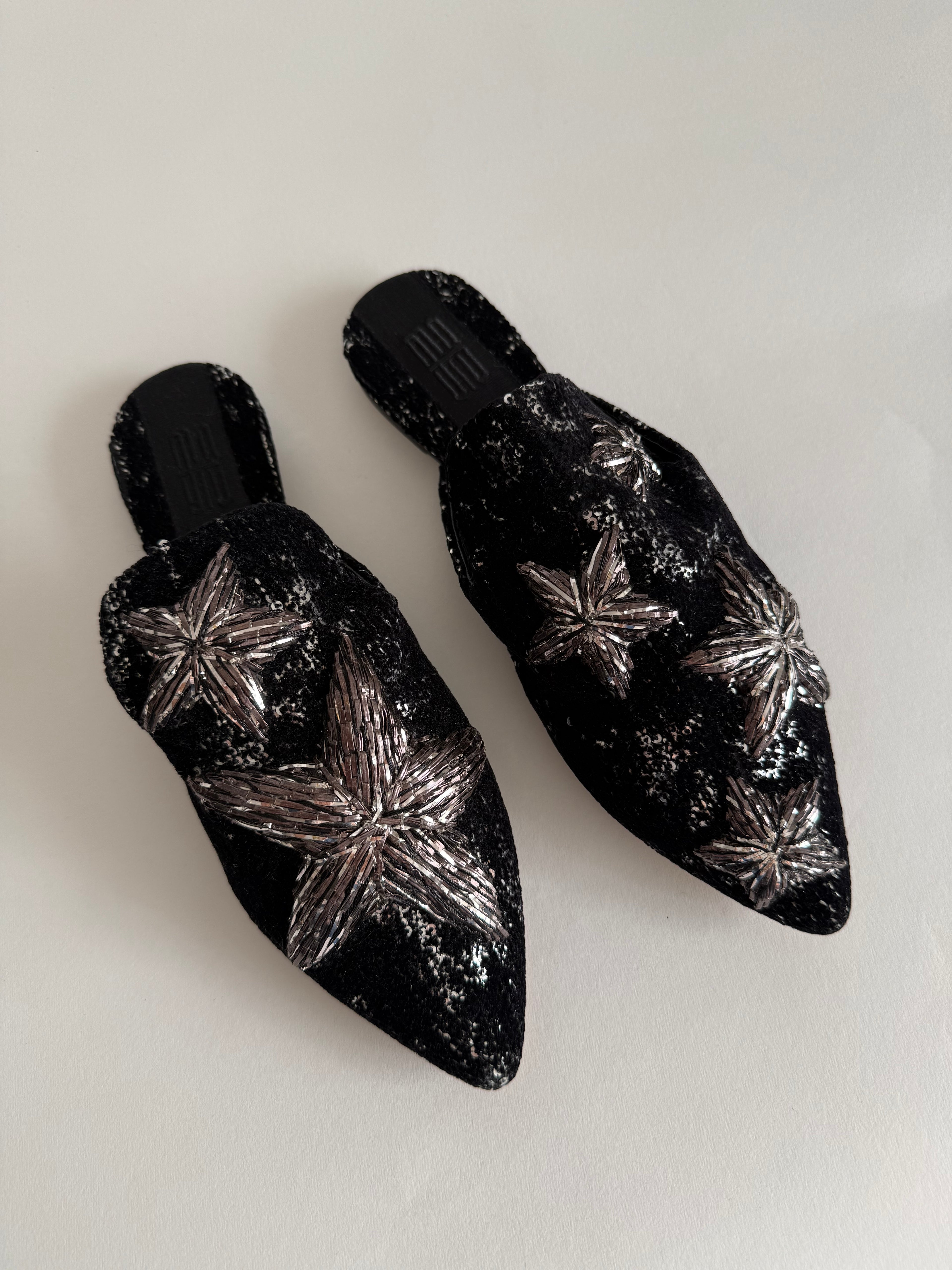 Sanayi 313 velvet slippers stars