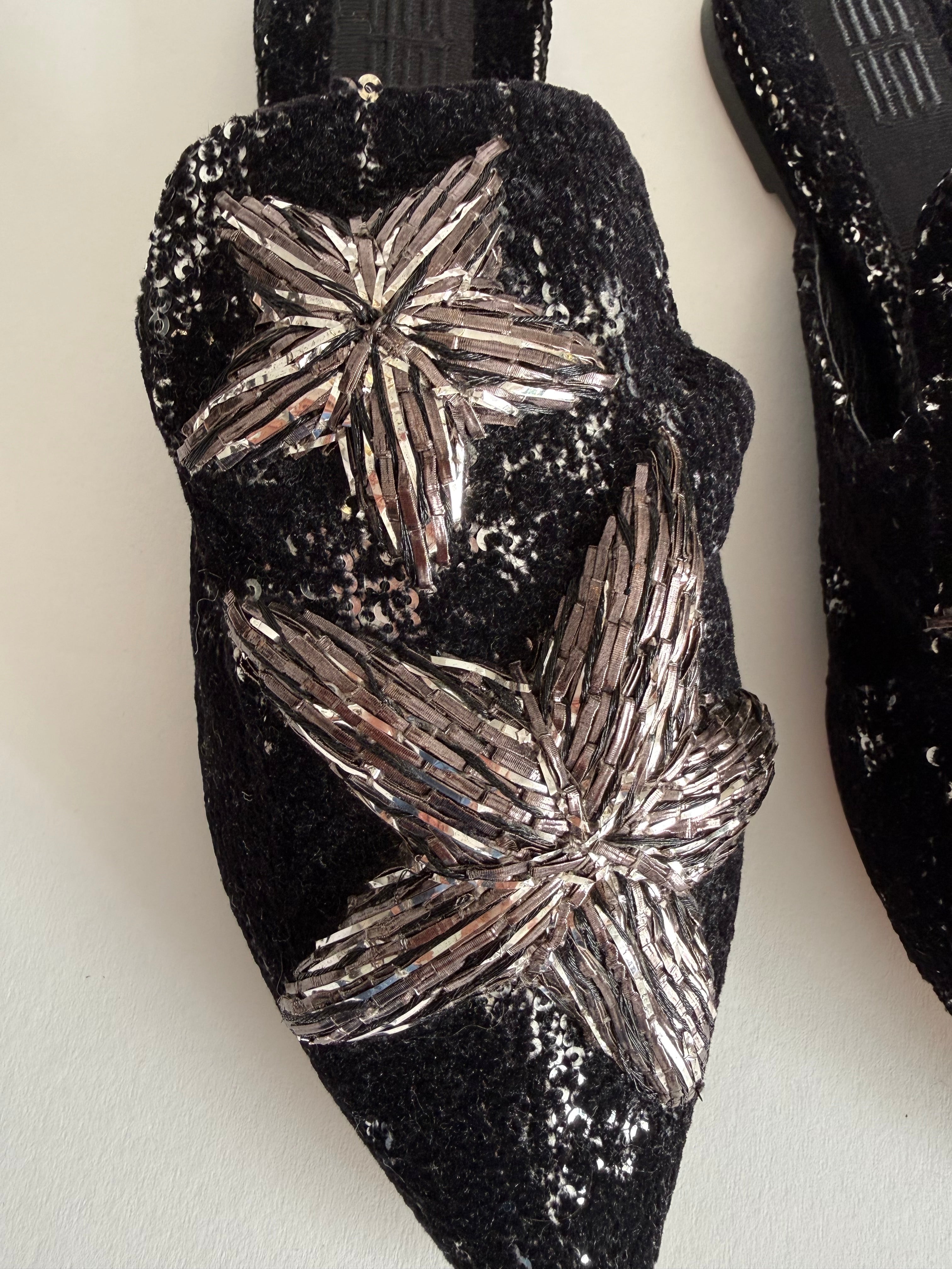 Sanayi 313 velvet slippers stars