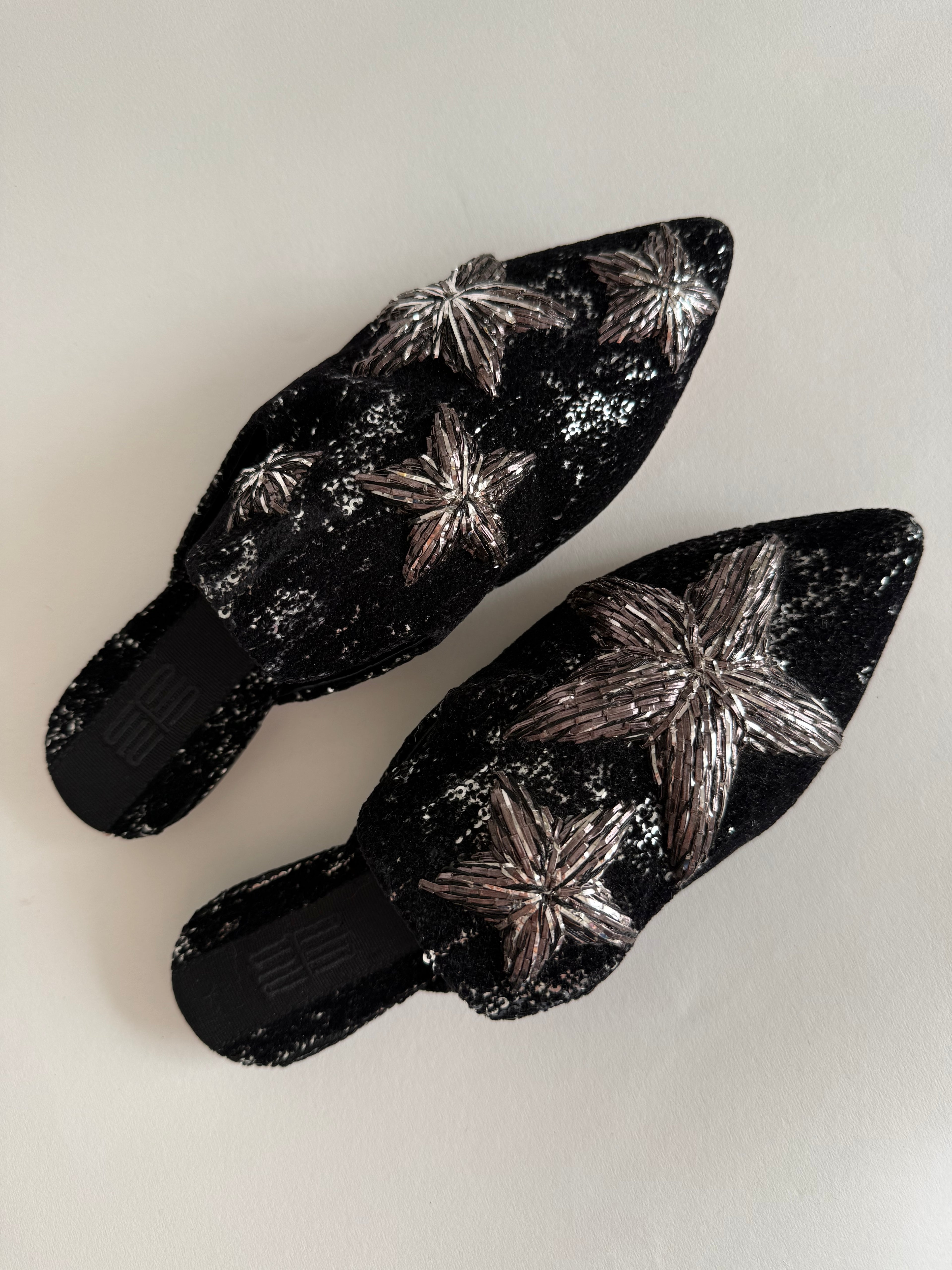 Sanayi 313 velvet slippers stars
