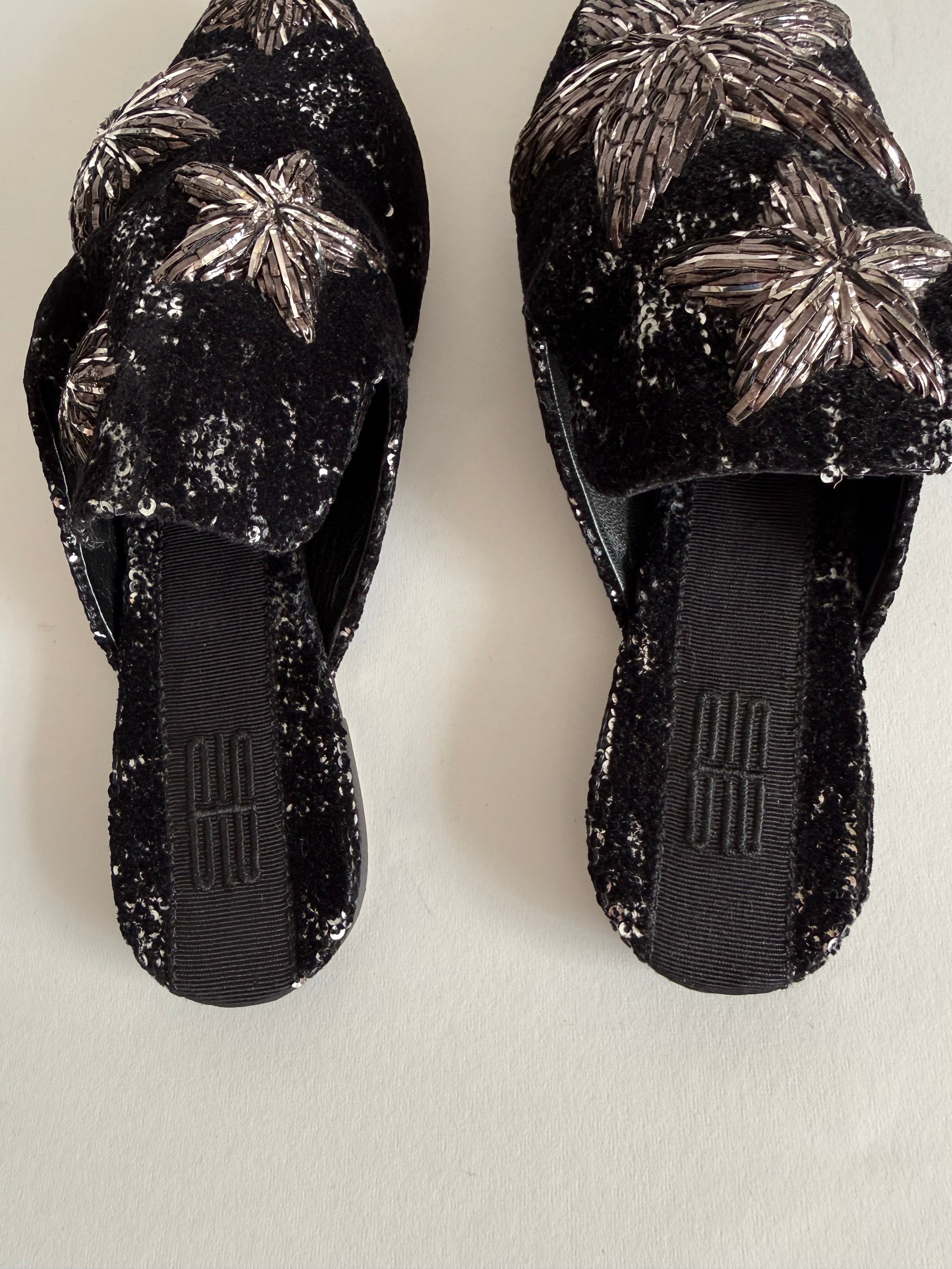 Sanayi 313 velvet slippers stars