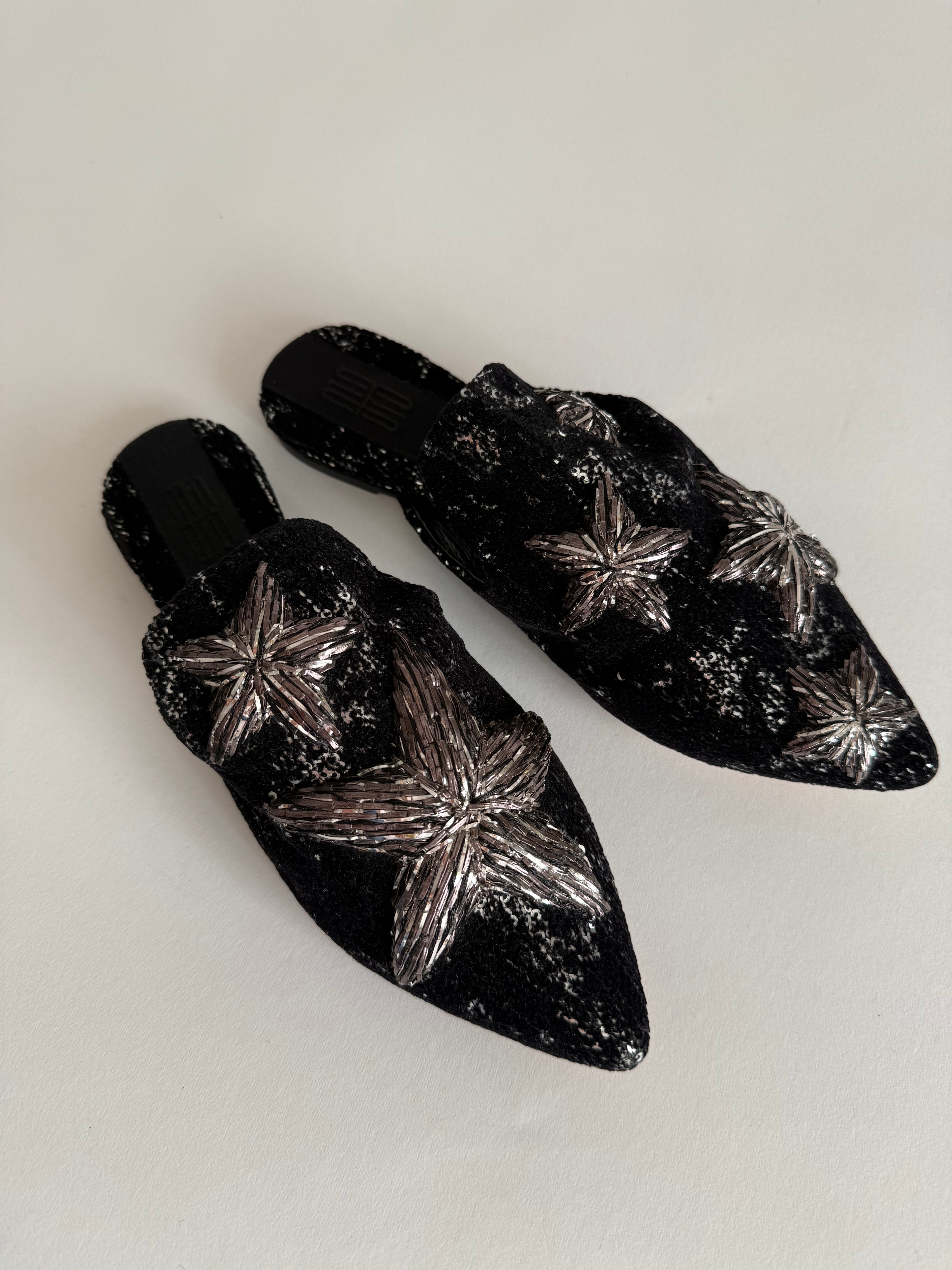 Sanayi 313 velvet slippers stars