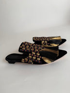 Sanayi 313 mules embroidery fringe