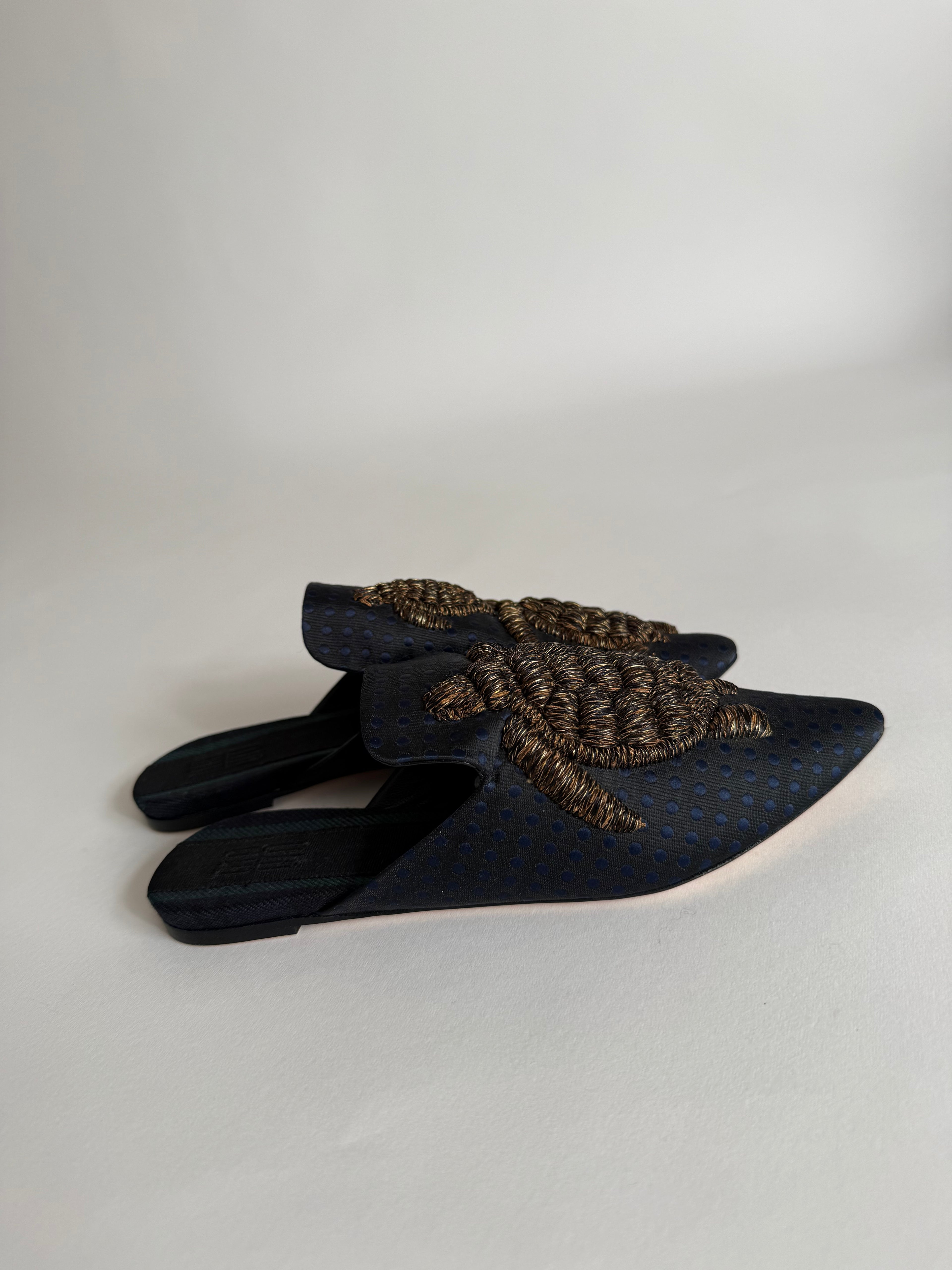 Sanayi 313 dots tela turtles embroidery