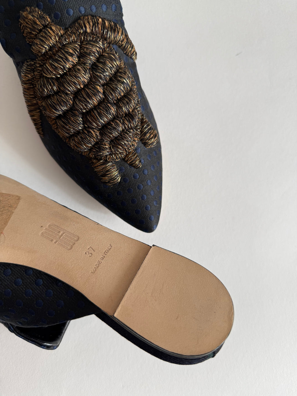 Sanayi 313 dots tela turtles embroidery