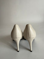 Ice leather pumps