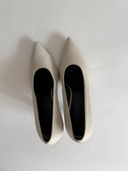 Ice leather pumps