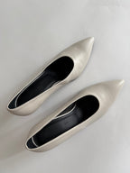 Ice leather pumps
